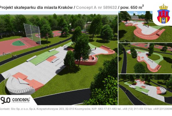 Skatepark in Jordan Park - design documentation