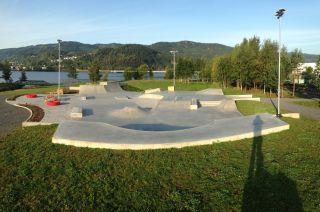 Concrete skatepark in Lillehammer