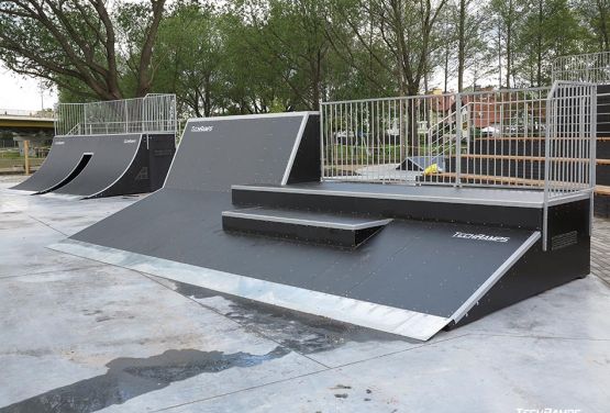 Ramp with stairs in Pisz
