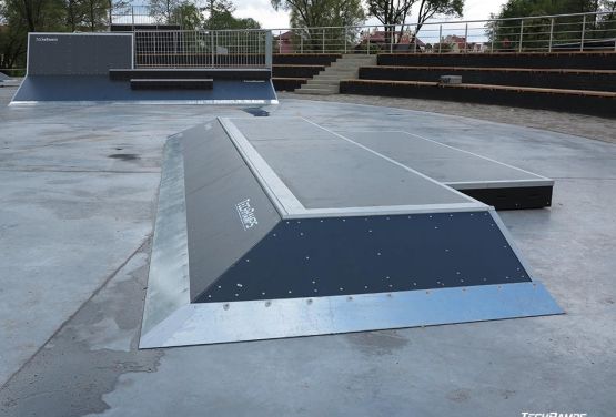 Obstacle in skatepark in Pisz