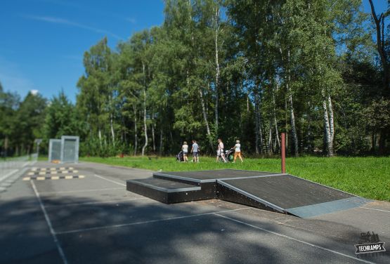 Kicker with box skatepark in Rabka-Zdrój