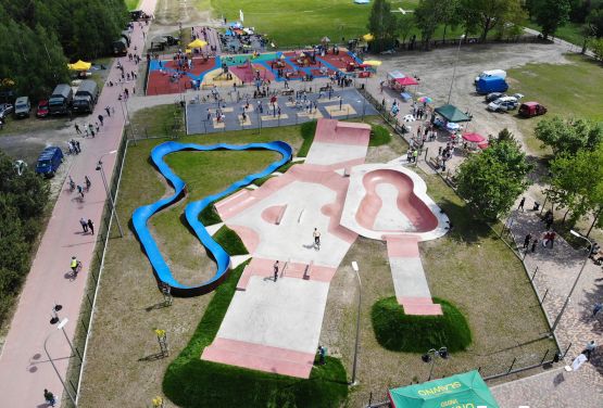 Skatepark and pumptrack - sport facilities