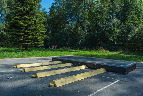 Skatepark w Rabce Zdroju - zespół przeszkód