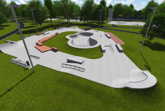 Project of skatepark in Warsaw