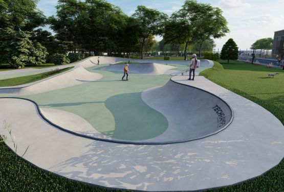 Visualization of the Slo Concept skatepark