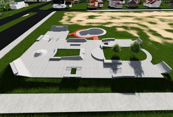 Projekt des Skatepark in norwegisch Stadt Stjordal 