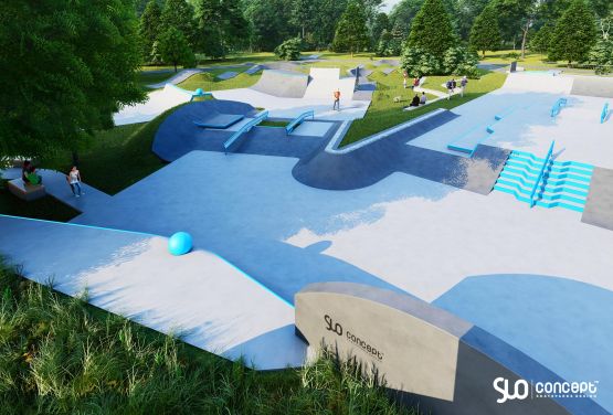Visualisierung des Slo Concept Skateparks