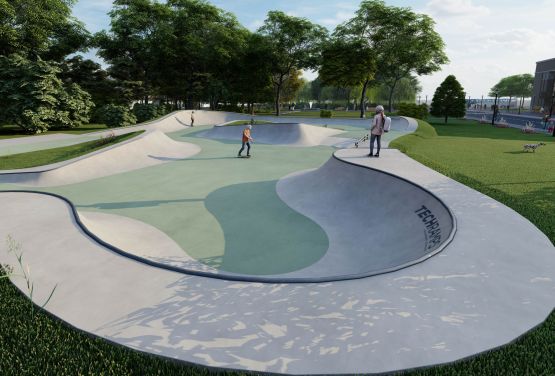Visualisierung des Slo Concept Skateparks