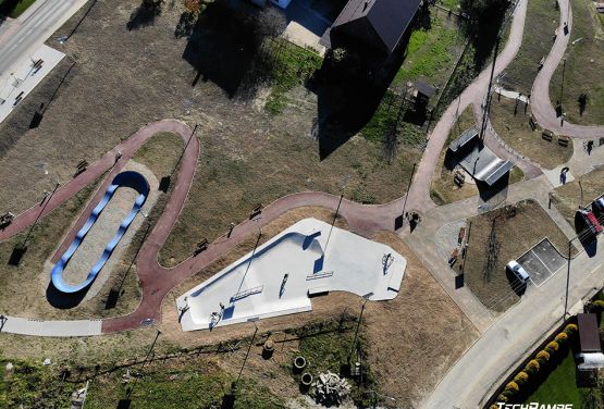 Plan view - skatepark pumptrack miniramp