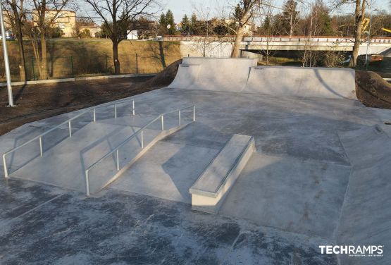 Concrete skatepark