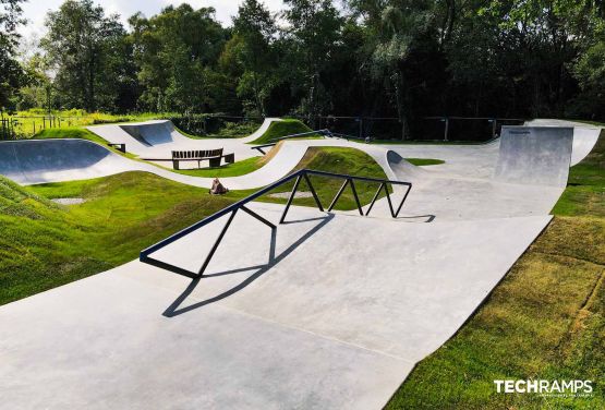 Concrete skatepark