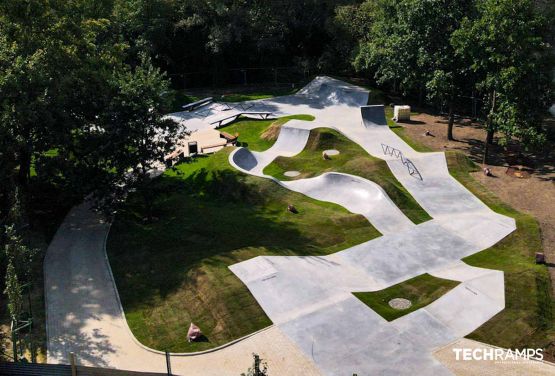 Concrete skatepark