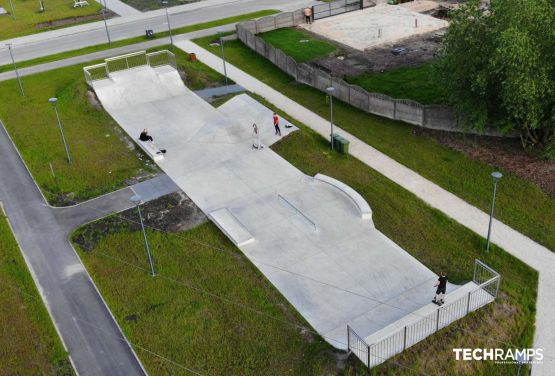 Techramps Skatepark aus Beton