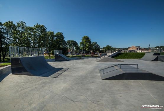 Skatepark creado por techramps