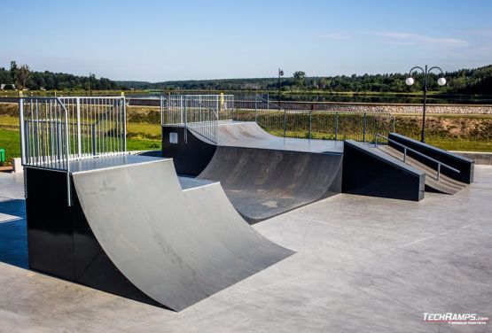 Skatepark in Wąchock in Poland