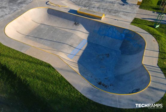 Concrete skatepark