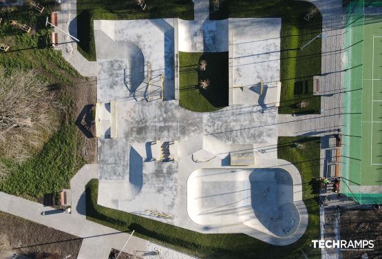 Concrete skatepark