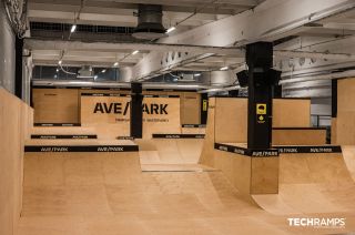Skatepark intérieur par Techramps