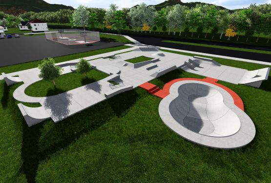 Skatepark à Stjordal - Designdokumentation