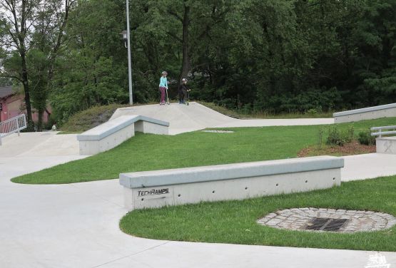 Concrete obstacles in Chorzów