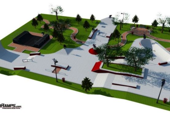 Construction of skateplaza in Cracow