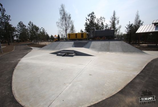 Silver skatepark in Olkusz