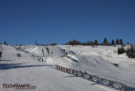Snowpark in Witów (drone photo)