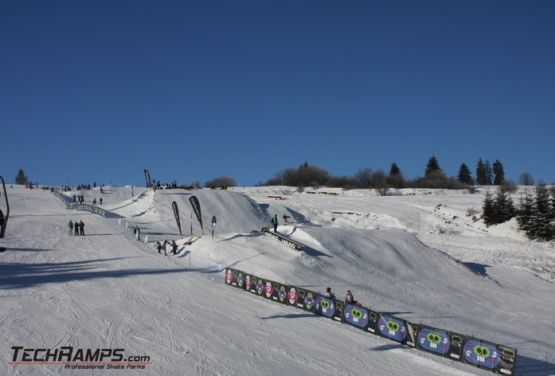 Snowpark w Witowie (widok z boku)