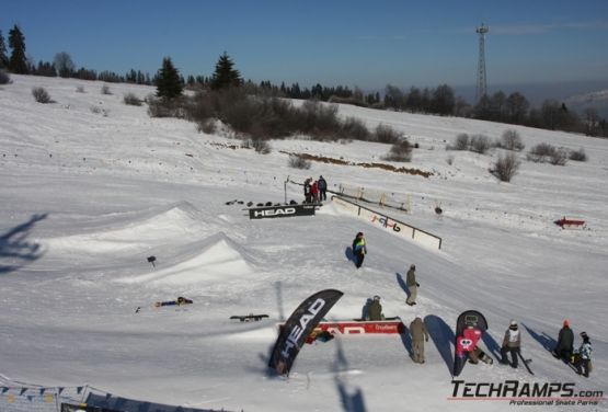 Snowpark in Witów- obstacles