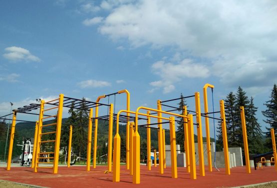 Parkour park and Street workout park in Maków Podhalański