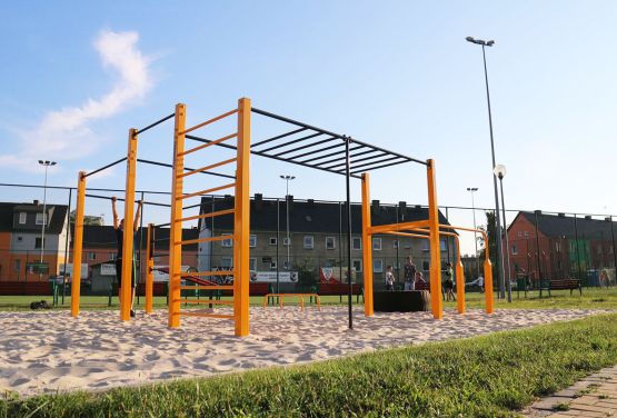 Street workout park in Ozimek