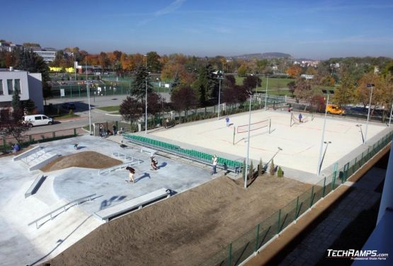 Będzin - Skatepark de hormigón