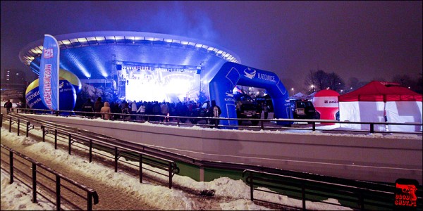 View on snowpark in Katowice