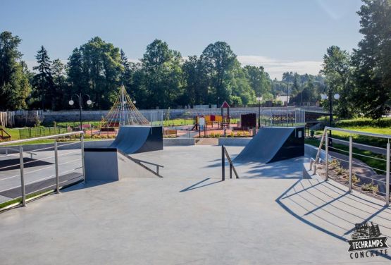 Wąchock - skatepark from Polish company - Techramps