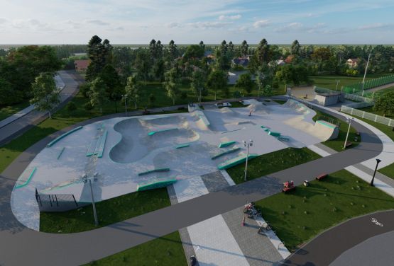 Visualisation du skatepark Slo Concept