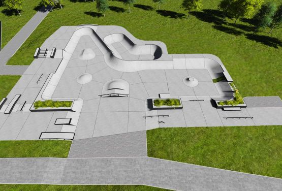 Project of skatepark for Swarzędz 