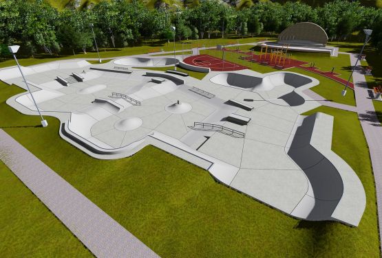 Conception of skatepark for Norwegian city - Brumunddal