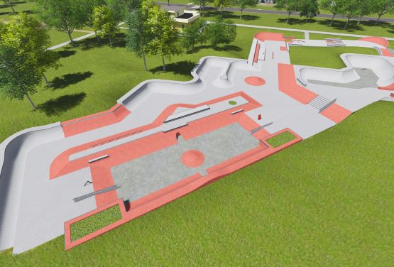 Skatepark in Moscow - visualisation