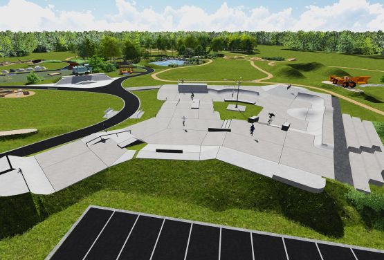 Visualisation skatepark Olkusz