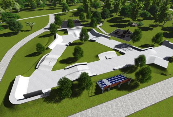 Project of concrete skatepark Iżewsk