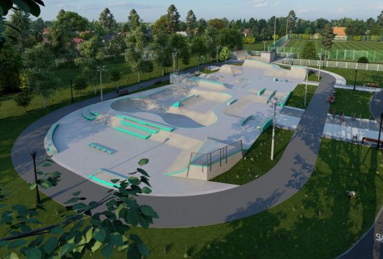 Visualisierung des Slo Concept Skateparks