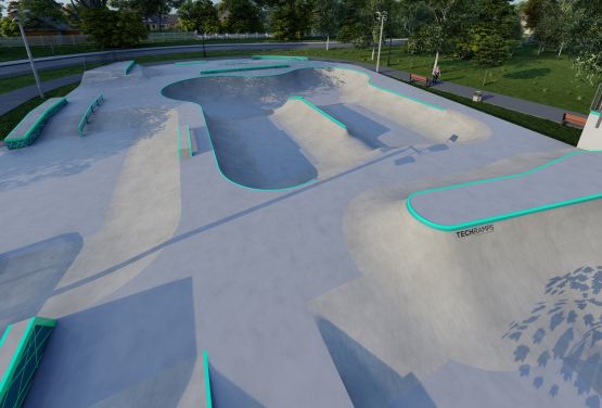 Visualisierung des Slo Concept Skateparks