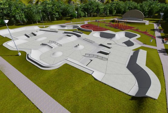 visualización skatepark - Brumunddal