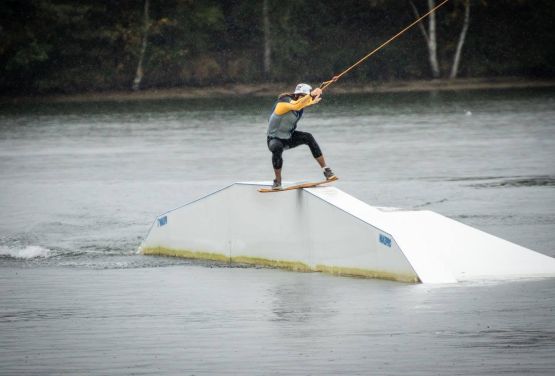 Widok na przedkodę typu funbox