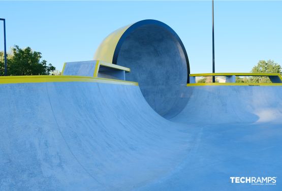 Skatepark und Betonpumptrack in Minsk Mazowiecki