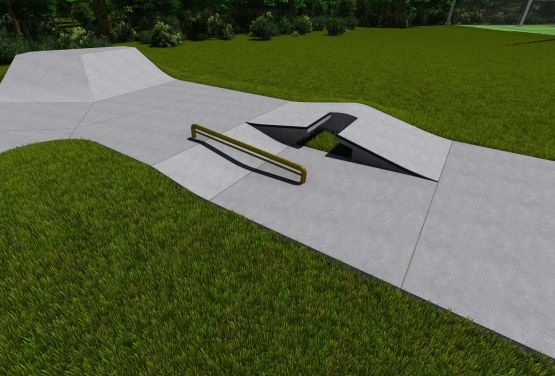 Betonowy skatepark  w Kalwarii - projekt - Kalwaria