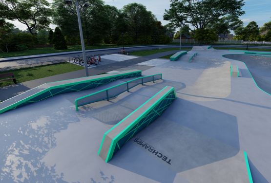 Wizualizacja skateparku Slo Concept