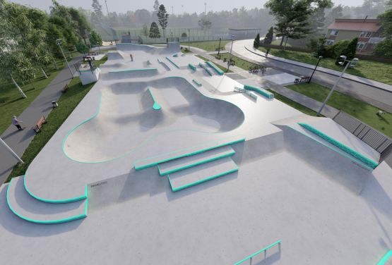 Wizualizacja skateparku Slo Concept