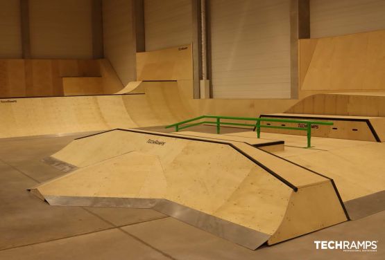 Indoor skatepark in Cracow