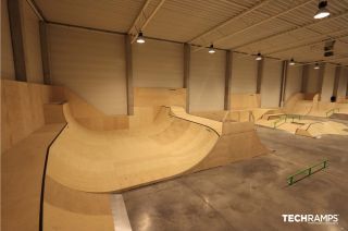 Indoor skatepark Techramps